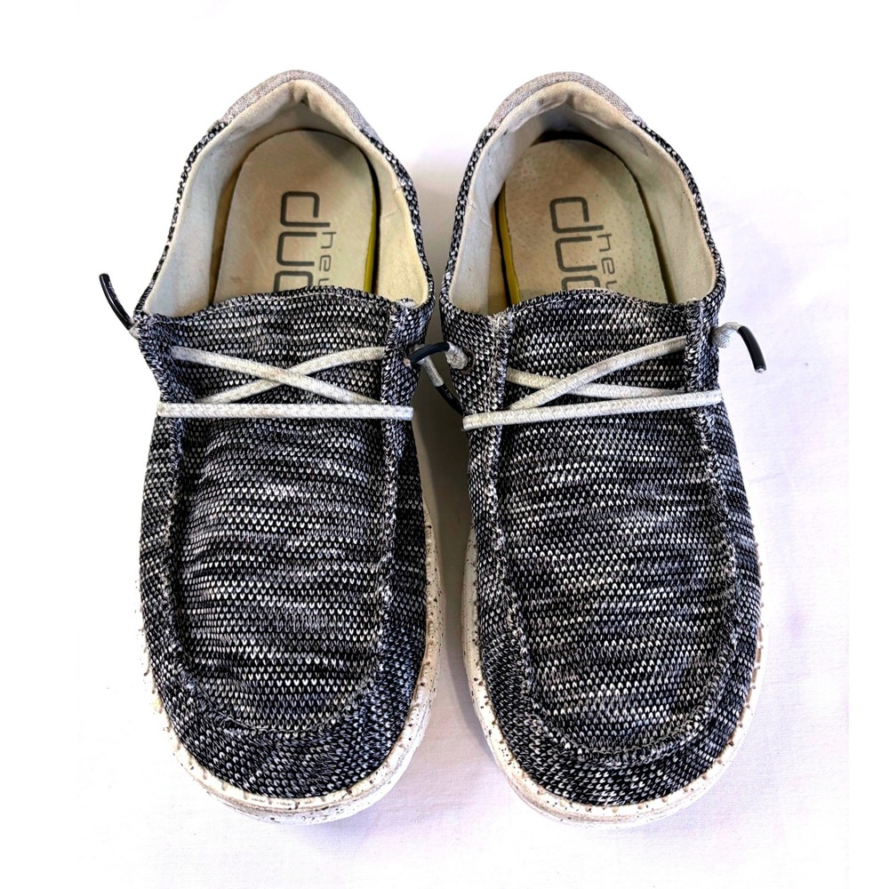 Hey Dude Womens Size 9 Wally Slip Ons Knit Lightweight Comfort Casual No Insoles